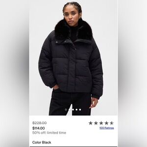 Women's Black Puffer Jacket